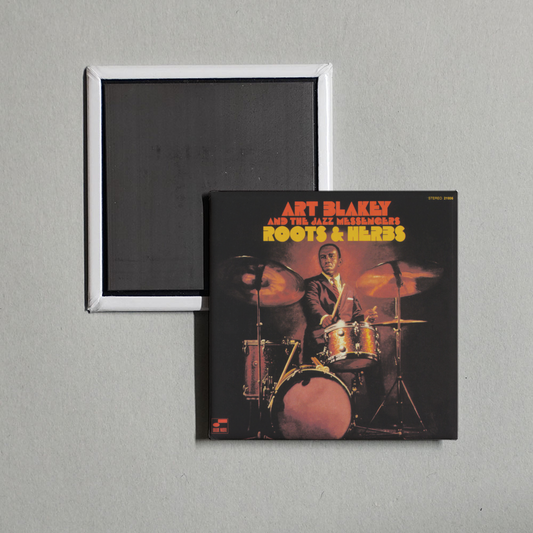 Art Blakey & The Jazz Messengers - Roots And Herbs Album Cover Fridge Magnet