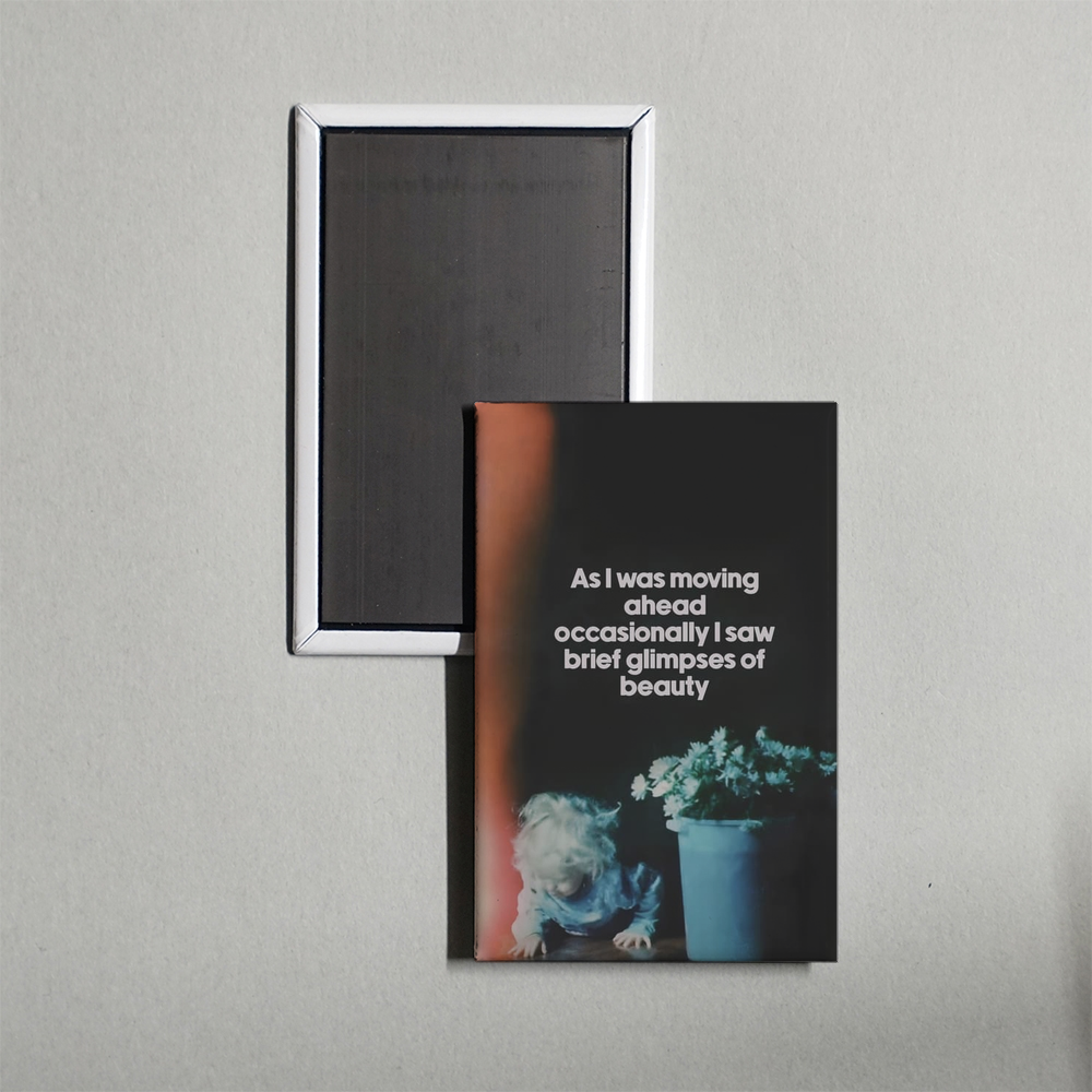 As I Was Moving Ahead, Occasionally I Saw Brief Glimpses of Beauty Mini Movie Fridge Magnet