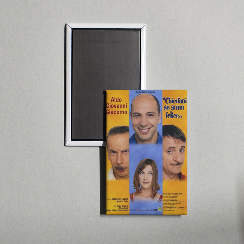 Ask Me If I'm Happy Mini Movie Fridge Magnet