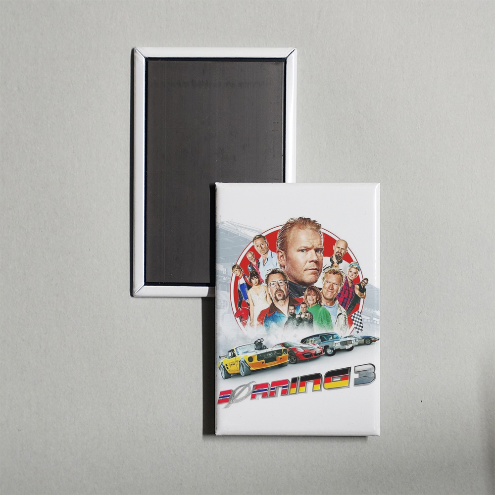 Asphalt Burning Mini Movie Fridge Magnet