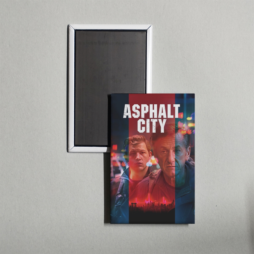 Asphalt City Mini Movie Fridge Magnet