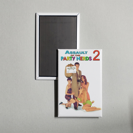 Assault of the Party Nerds 2 The Heavy Petting Detective Mini Movie Fridge Magnet