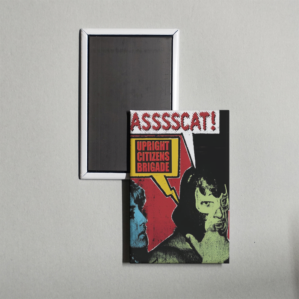 Asssscat Mini Movie Fridge Magnet
