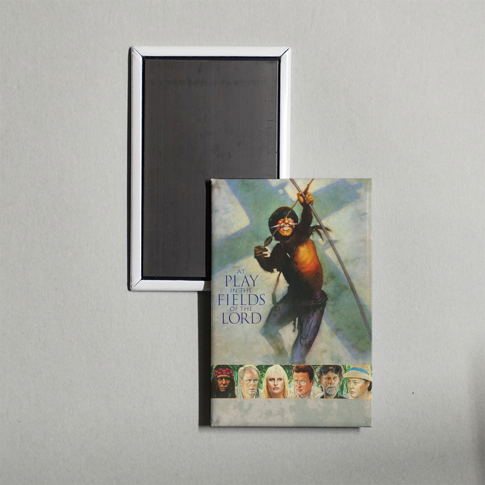 At Play in the Fields of the Lord Mini Movie Fridge Magnet