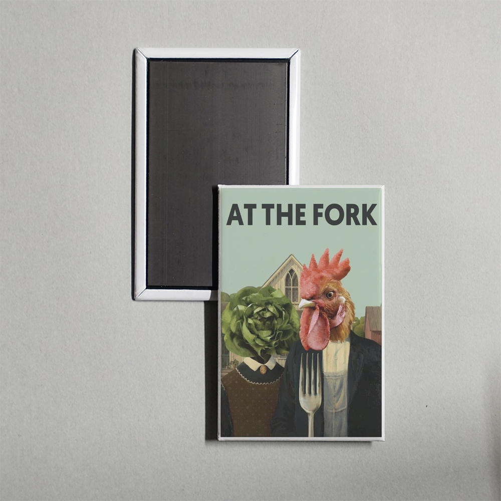 At the Fork Mini Movie Fridge Magnet