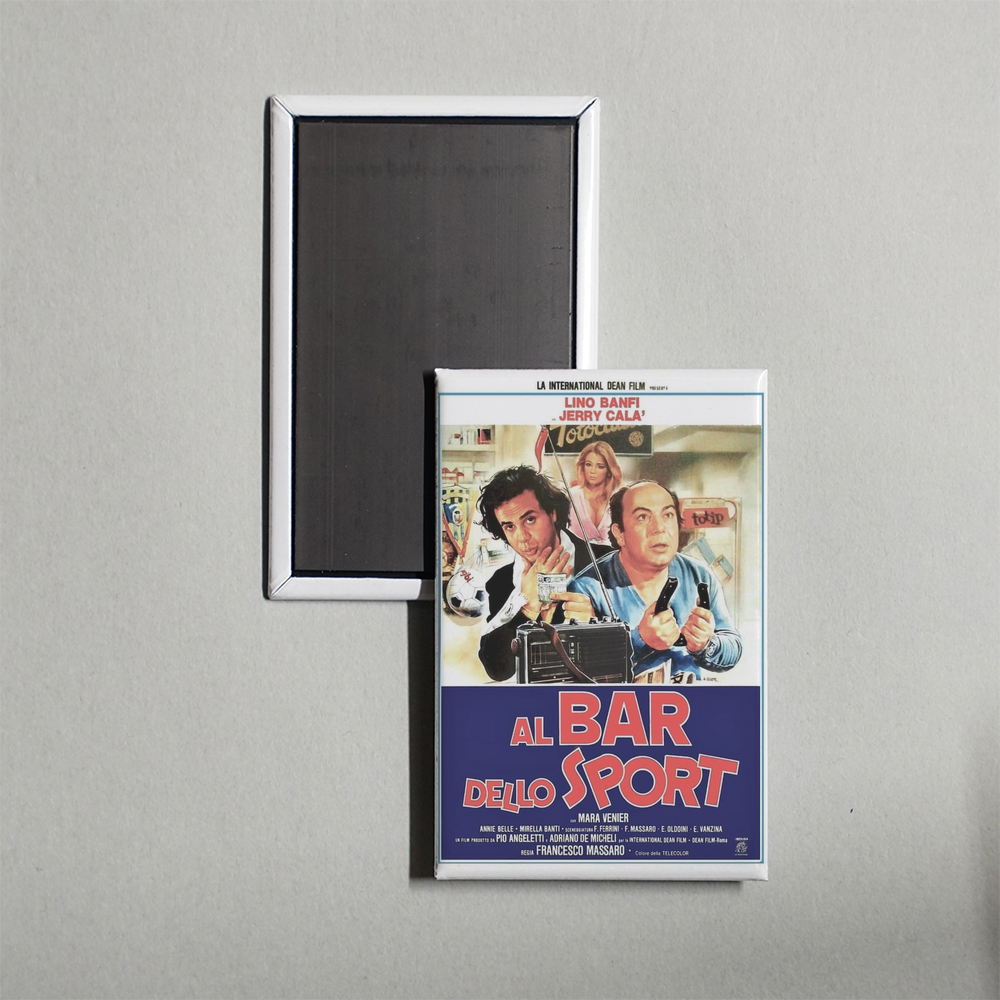 At the Sports Bar Mini Movie Fridge Magnet