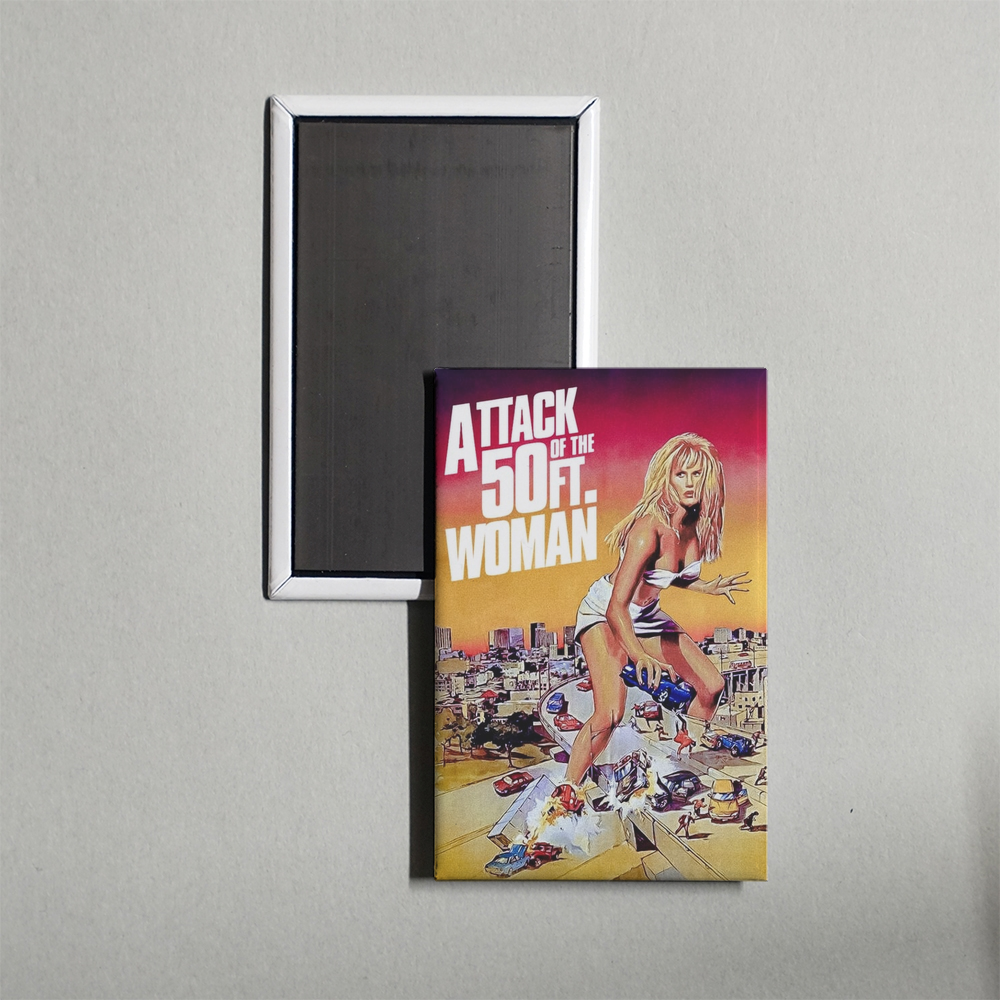 Attack of the 50 Ft. Woman Mini Movie Fridge Magnet
