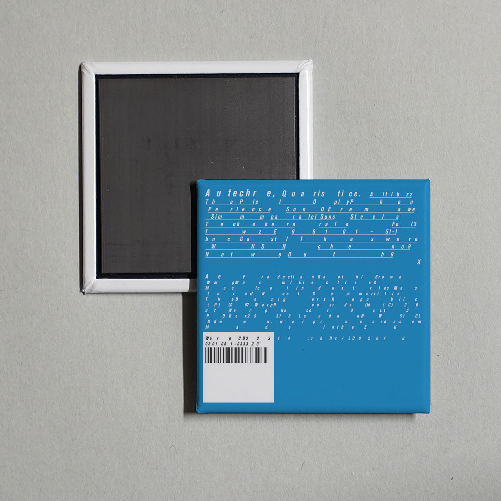 Autechre - Quaristice Album Cover Fridge Magnet