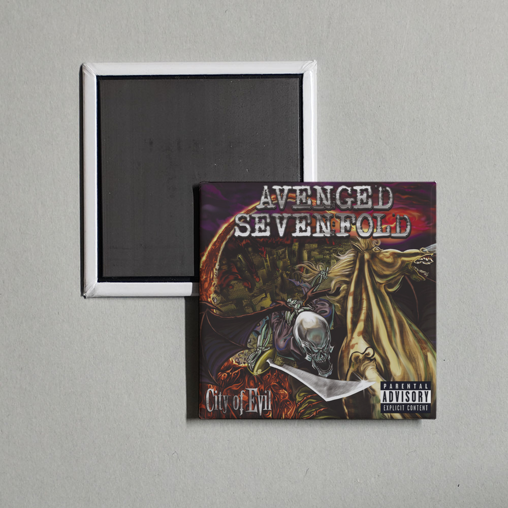 Avenged Sevenfold - City of Evil Album Cover Fridge Magnet