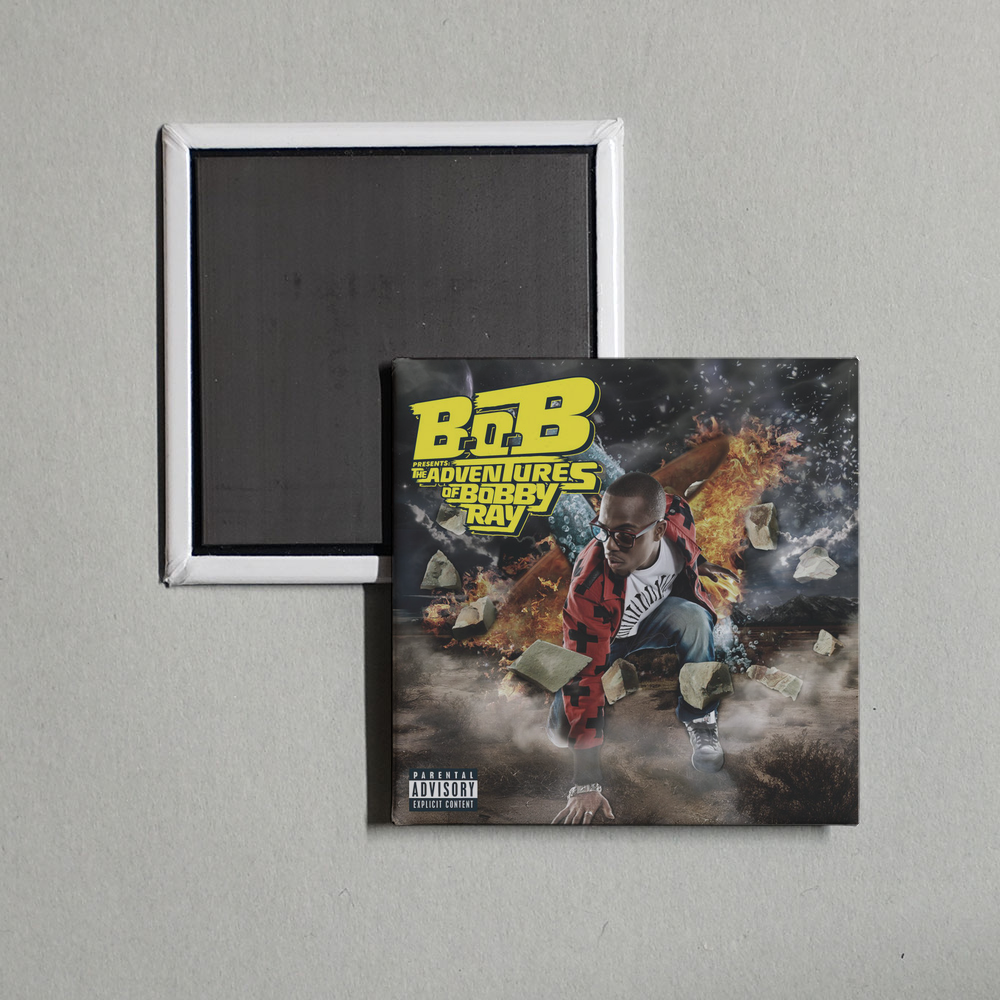B.o.B - B.o.B Presents The Adventures of Bobby Ray Album Cover Fridge Magnet