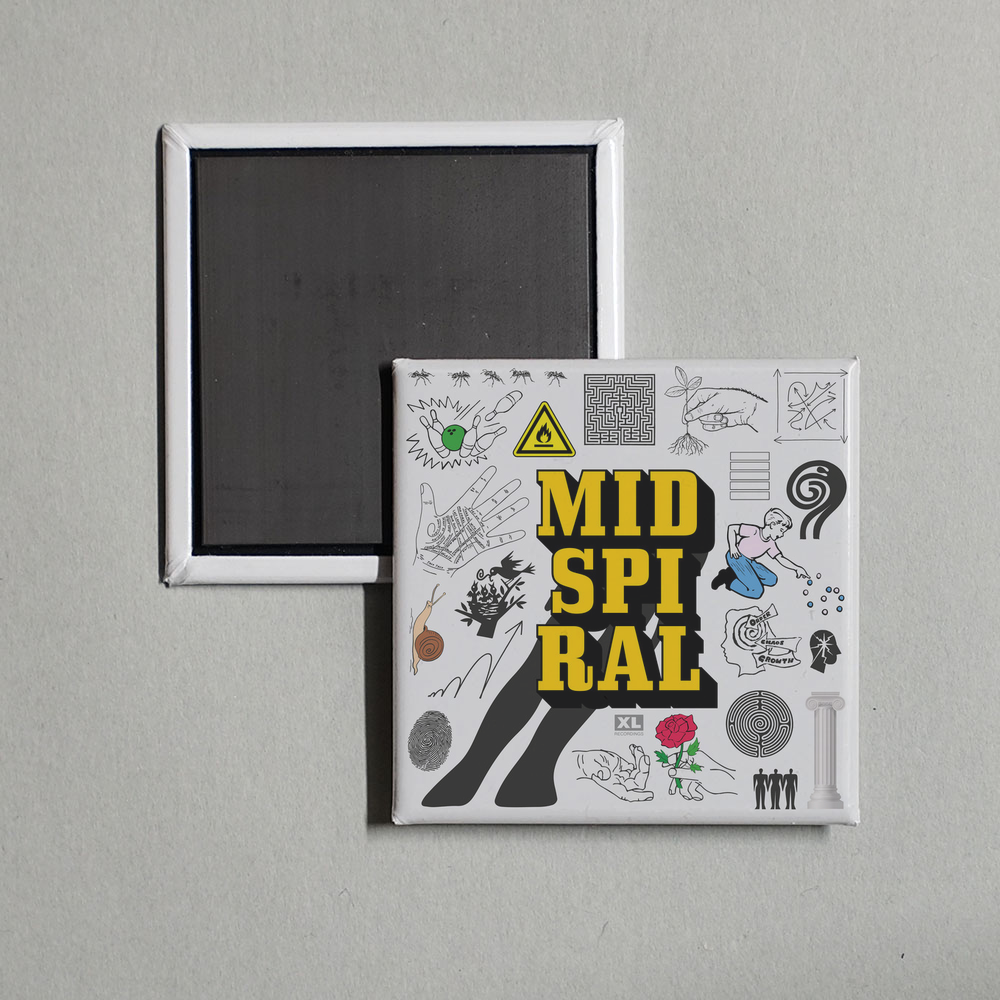BADBADNOTGOOD - Mid Spiral Album Cover Fridge Magnet
