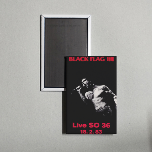 BLACK FLAG Live in Berlin Mini Movie Fridge Magnet