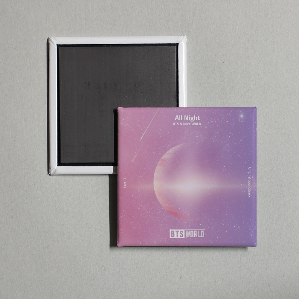 BTS - All Night (BTS World Original Soundtrack) (Pt. 3) Album Cover Fridge Magnet