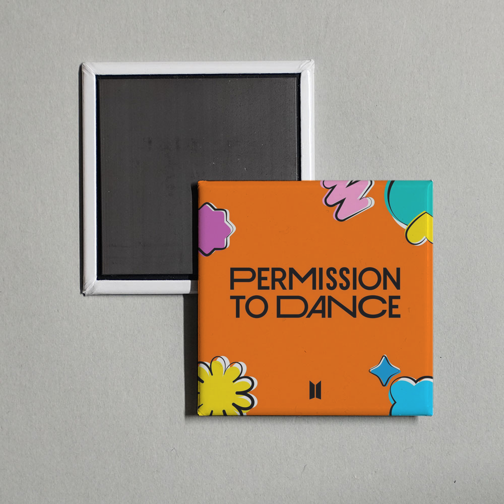 BTS - Permission to Dance Album Cover Fridge Magnet