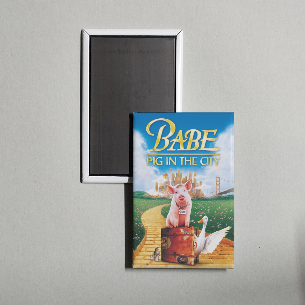 Babe Pig in the City Mini Movie Fridge Magnet