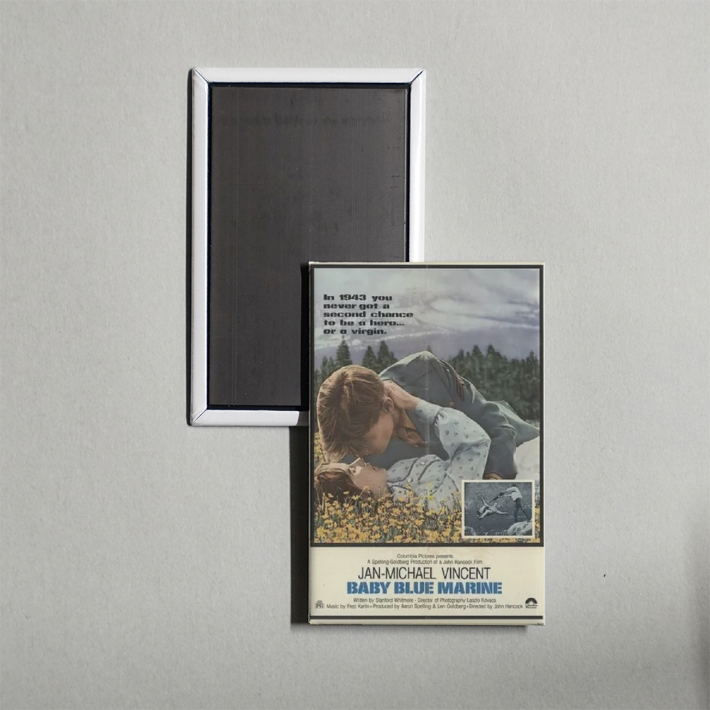 Baby Blue Marine Mini Movie Fridge Magnet