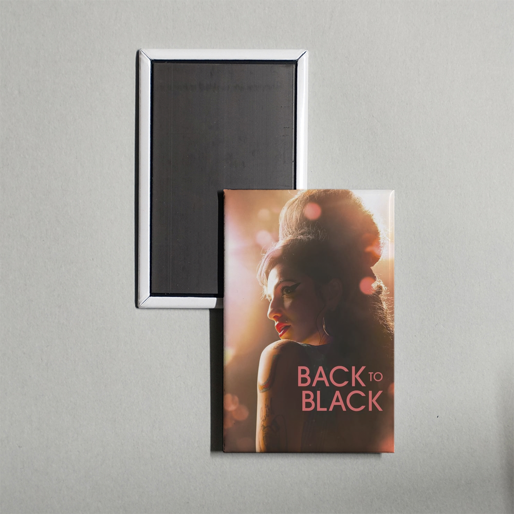 Back to Black Mini Movie Fridge Magnet