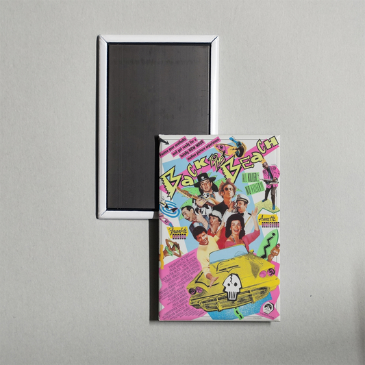 Back to the Beach Mini Movie Fridge Magnet