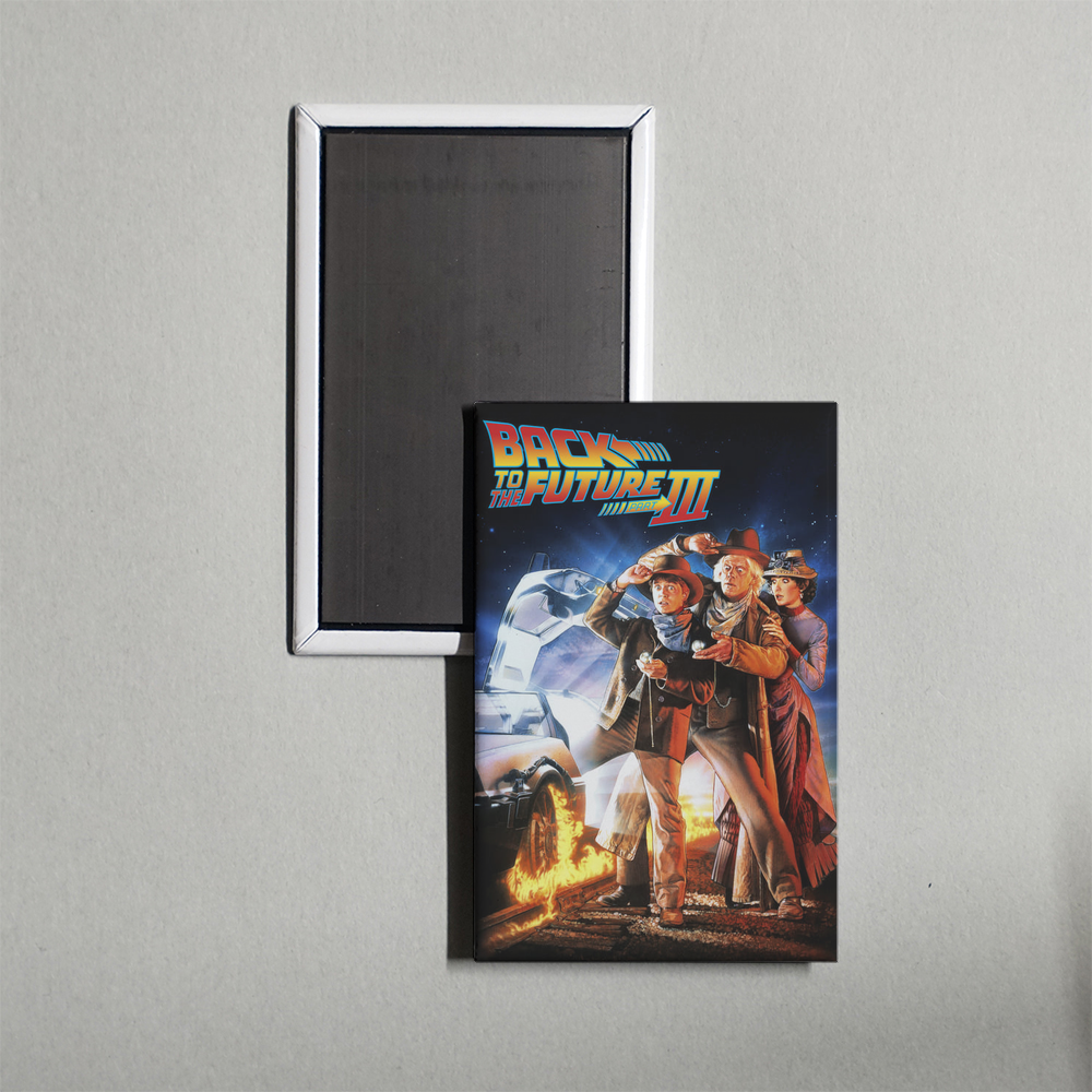 Back to the Future Part III Mini Movie Fridge Magnet