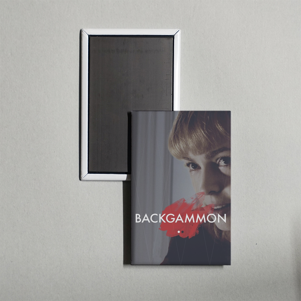 Backgammon Mini Movie Fridge Magnet