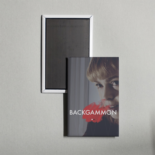 Backgammon Mini Movie Fridge Magnet