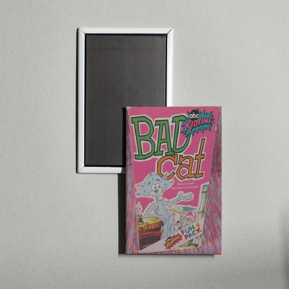 Bad Cat Mini Movie Fridge Magnet