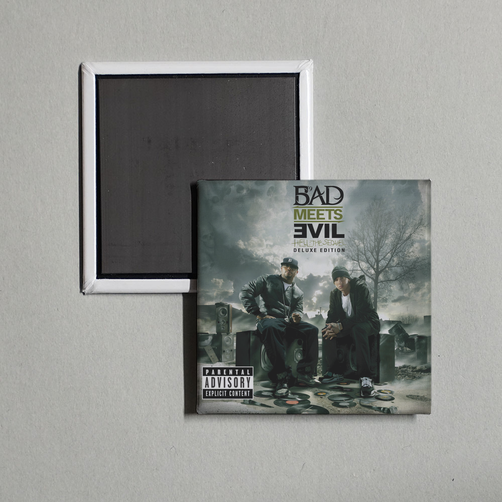 Bad Meets Evil - Hell The Sequel (Deluxe) Album Cover Fridge Magnet