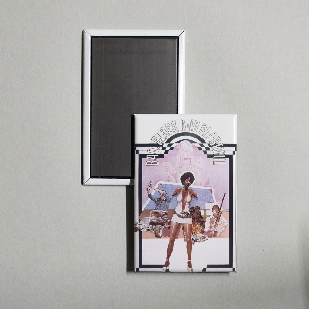 Bad, Black and Beautiful Mini Movie Fridge Magnet
