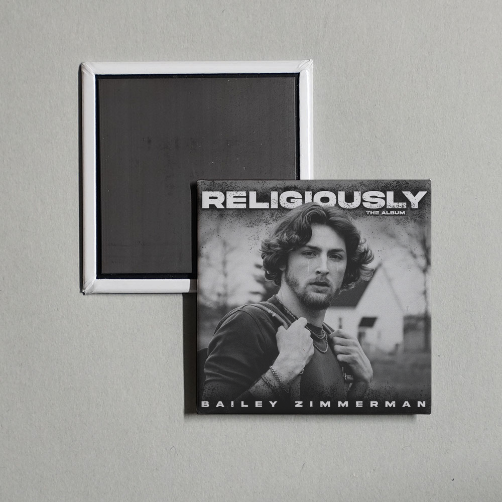 Bailey Zimmerman - Religiously. The Album. Album Cover Fridge Magnet