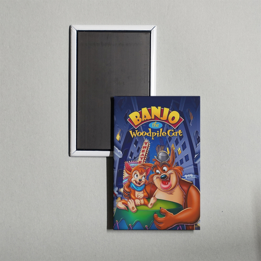 Banjo the Woodpile Cat Mini Movie Fridge Magnet