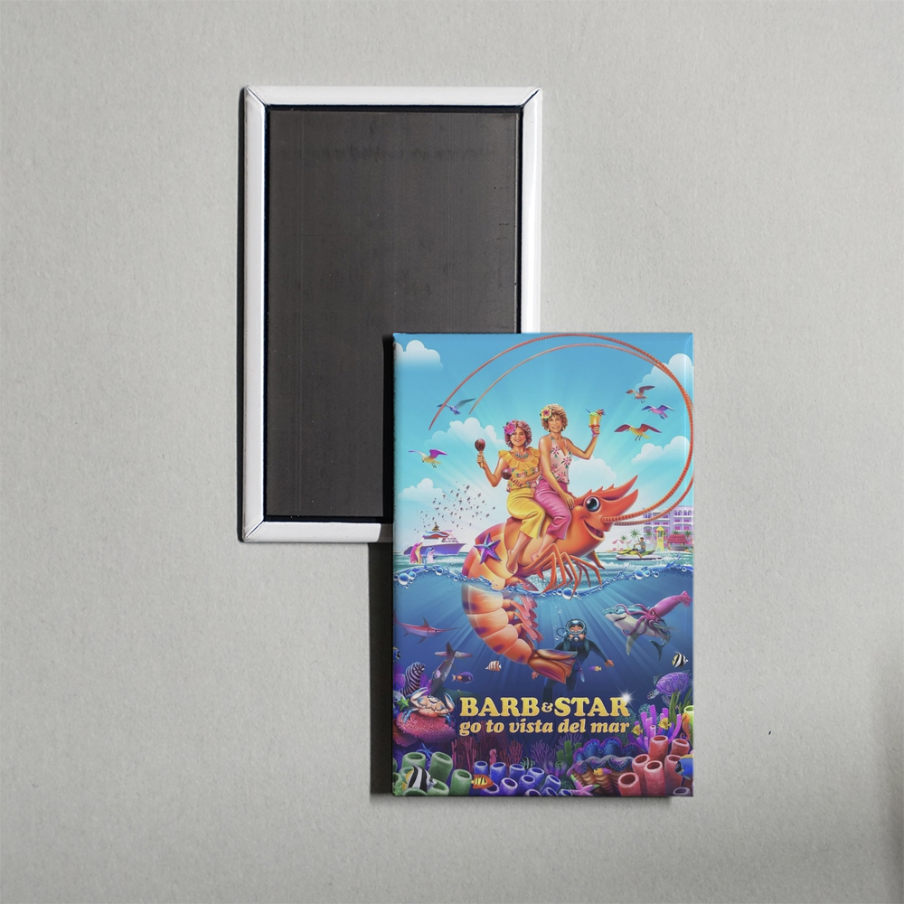 Barb & Star Go to Vista Del Mar Mini Movie Fridge Magnet