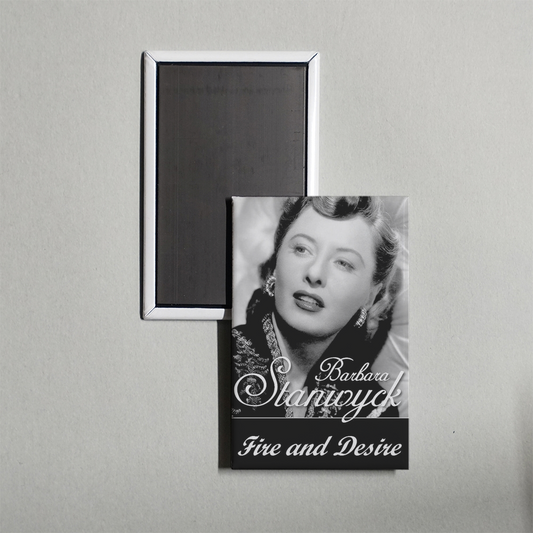 Barbara Stanwyck Fire and Desire Mini Movie Fridge Magnet