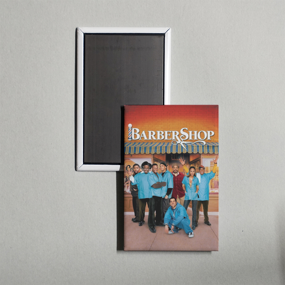 Barbershop Mini Movie Fridge Magnet