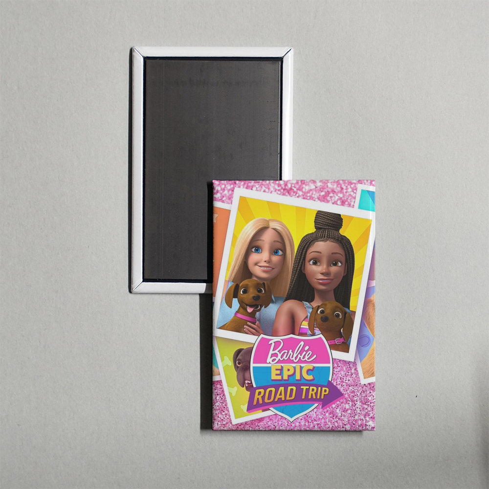 Barbie Epic Road Trip Mini Movie Fridge Magnet