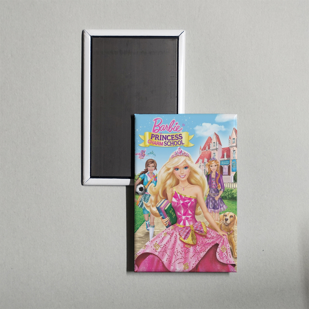 Barbie Princess Charm School Mini Movie Fridge Magnet