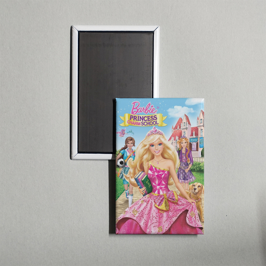 Barbie Princess Charm School Mini Movie Fridge Magnet