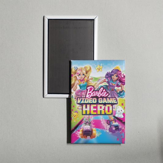 Barbie Video Game Hero Mini Movie Fridge Magnet