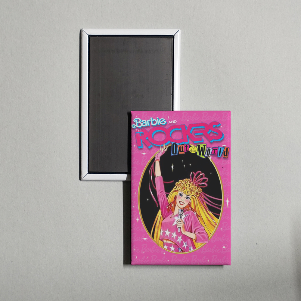 Barbie and the Rockers Out of This World Mini Movie Fridge Magnet