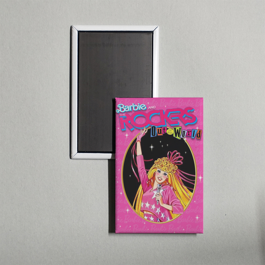 Barbie and the Rockers Out of This World Mini Movie Fridge Magnet