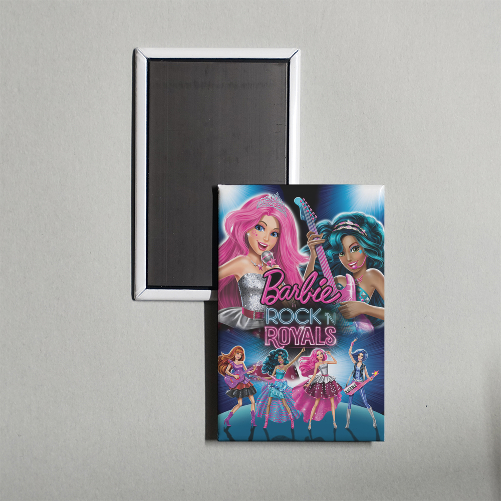 Barbie in Rock 'N Royals Mini Movie Fridge Magnet
