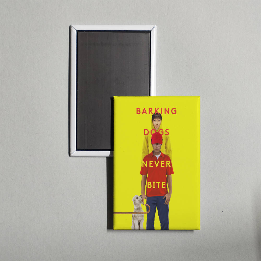 Barking Dogs Never Bite Mini Movie Fridge Magnet
