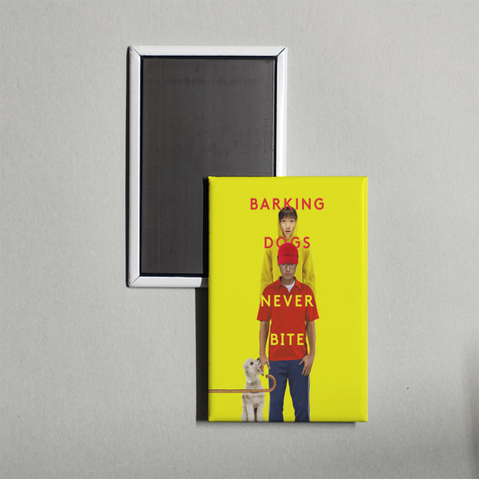 Barking Dogs Never Bite Mini Movie Fridge Magnet