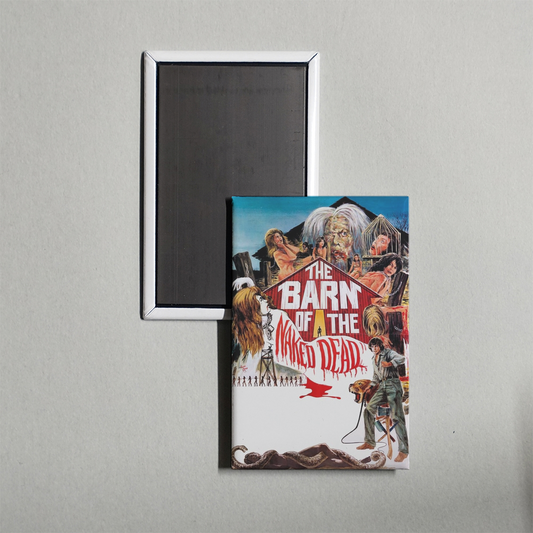 Barn of the Naked Dead Mini Movie Fridge Magnet