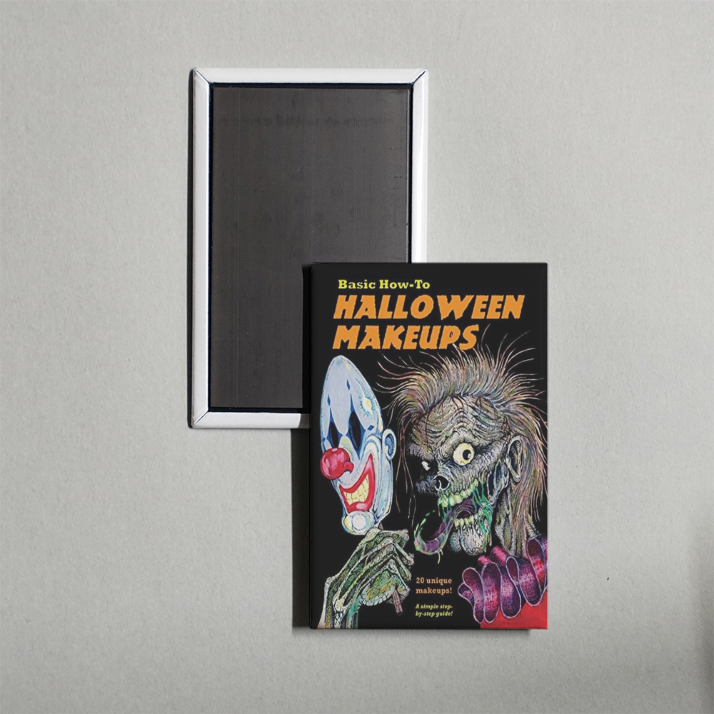 Basic How-To Halloween Makeups Mini Movie Fridge Magnet