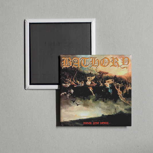 Bathory - Blood Fire Death Album Cover Fridge Magnet