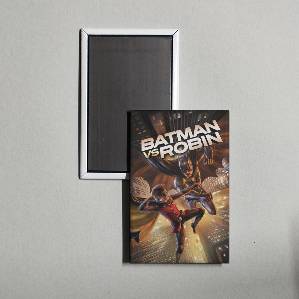 Batman vs. Robin Mini Movie Fridge Magnet
