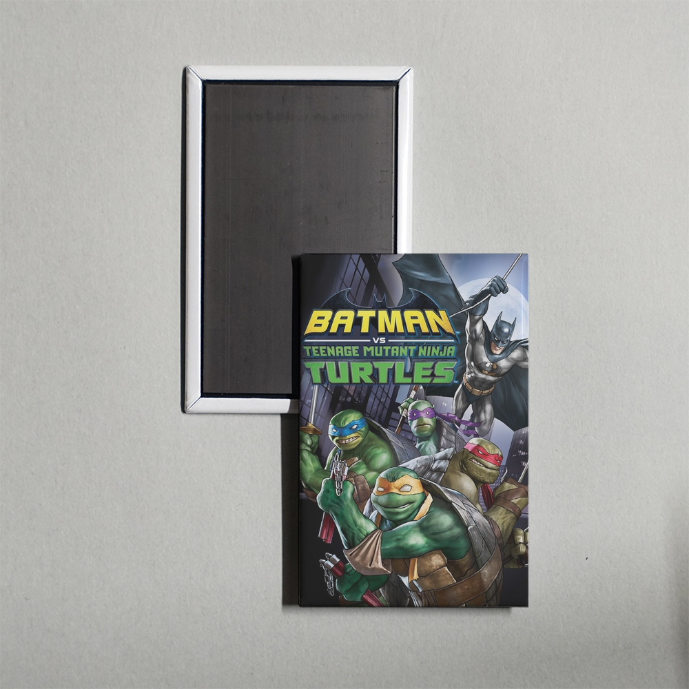 Batman vs Teenage Mutant Ninja Turtles Mini Movie Fridge Magnet