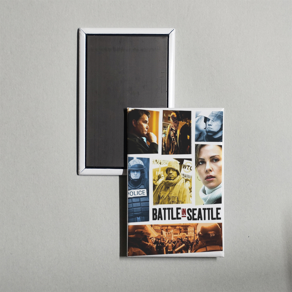 Battle in Seattle Mini Movie Fridge Magnet