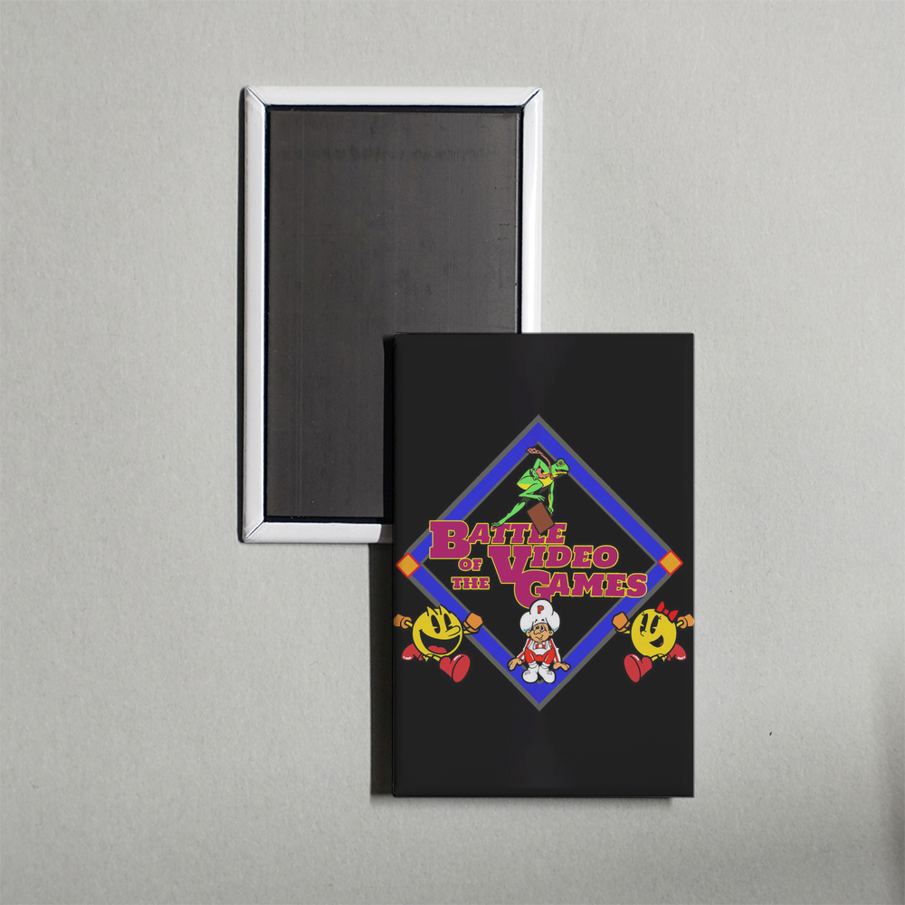 Battle of the Video Games Mini Movie Fridge Magnet