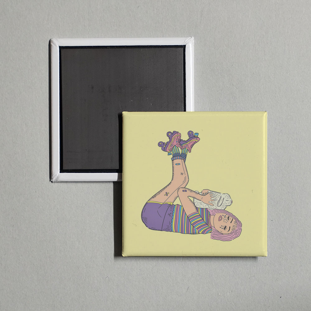 Beach Bunny - Honeymoon Album Cover Fridge Magnet